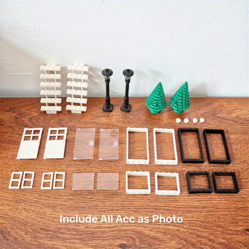 30Pcs Door Window Building Blocks City Friends Parts House Architecture Assemble