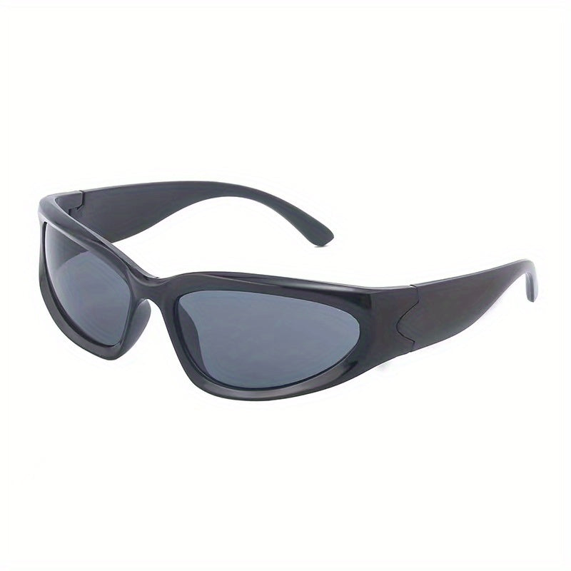 Men's Y2K Style Sports Sunglasses with Glasses Box and Cloth