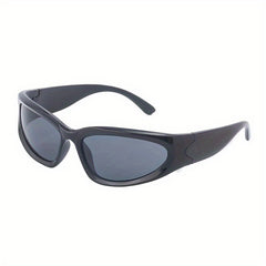 Men's Y2K Style Sports Sunglasses with Glasses Box and Cloth