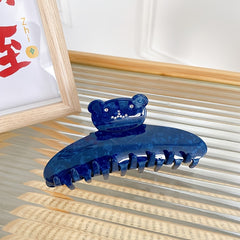 Acetate Rhinestone Bear Hair Claw Clip All match Hairpin Hair Accessories