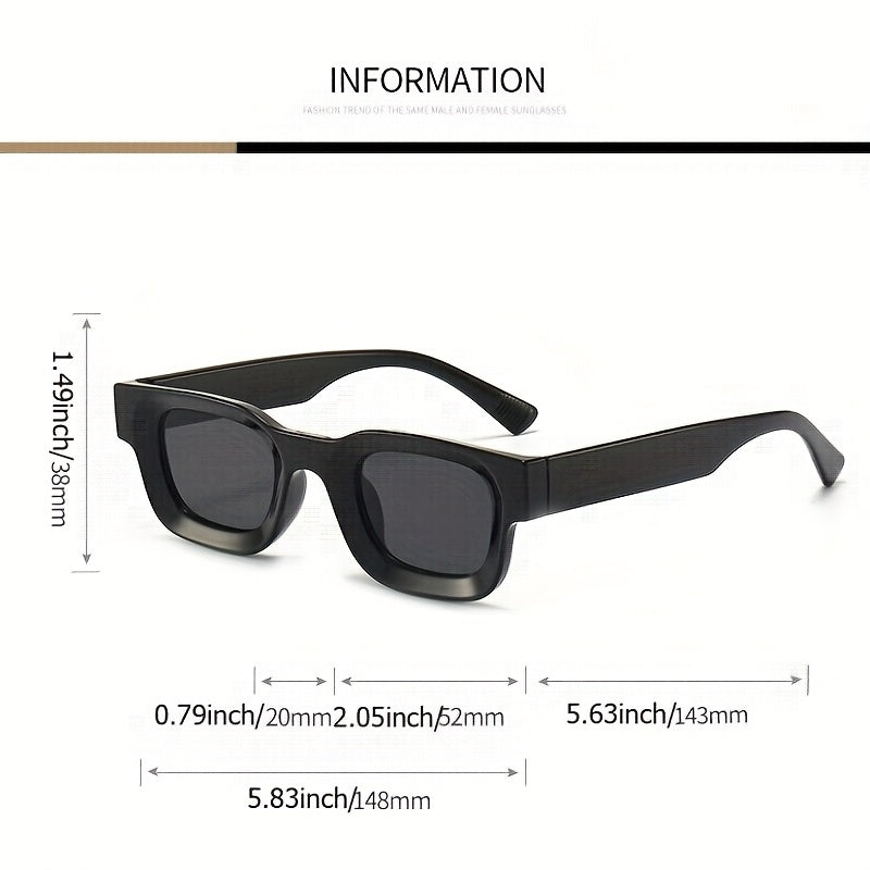 Retro Hip-Hop Sunglasses UV400 Protection Men Women Travel Driving