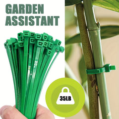 100pcs 500pcs Green Heavy Duty Gardening Zip Ties Self Locking Cable Ties