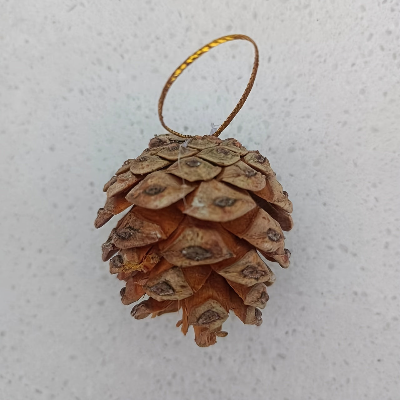 6pcs Holiday Decorations Christmas Supplies Natural Wooden Pine Cones