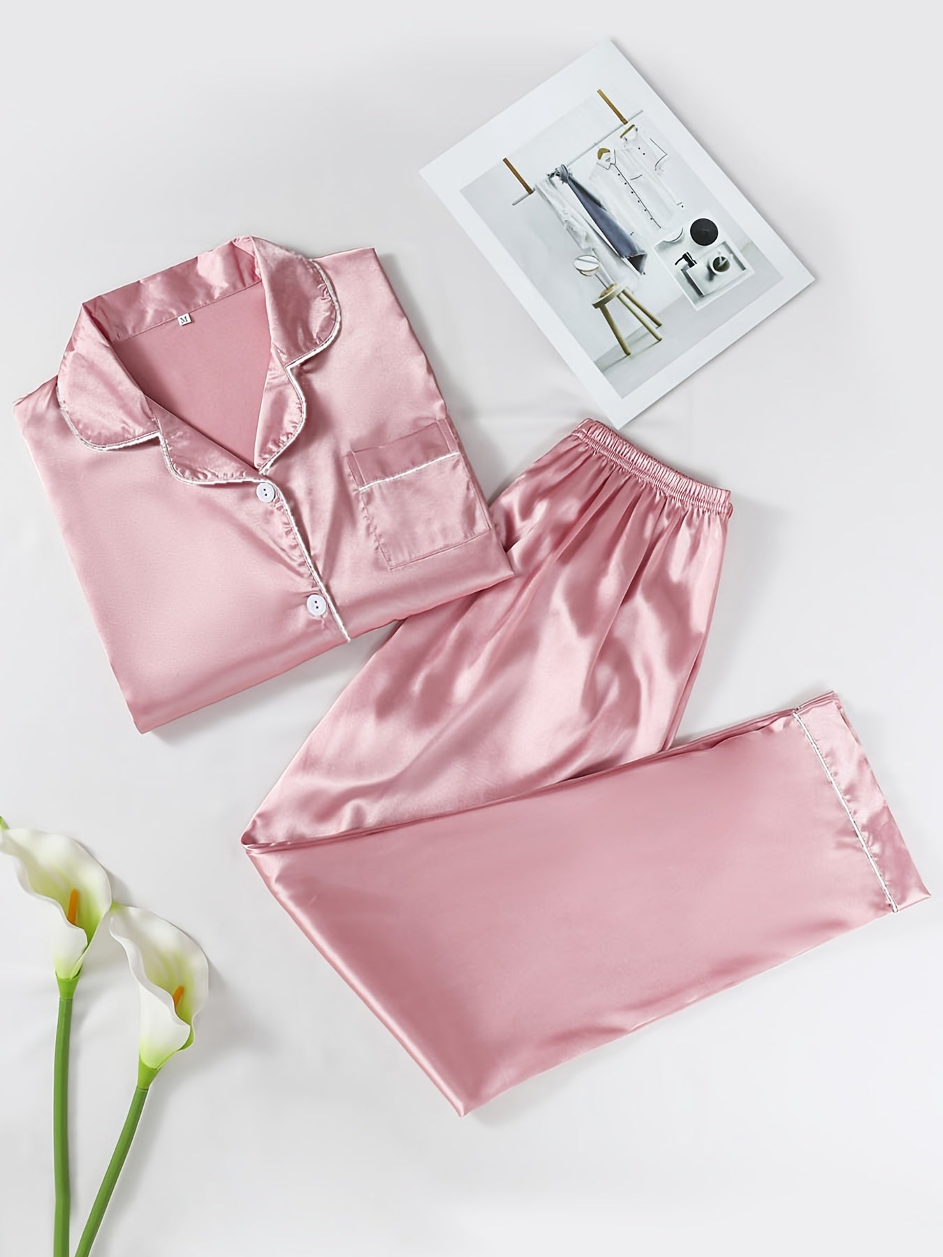 Casual Soft Pajamas Long Sleeve & Pants Pj Sets Womens Loungewear