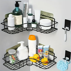 Stylish Bathroom Shelf & Kitchen Organizer with Shower Caddy