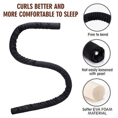 Foam Hair Rollers Set with Silk Headband for Heatless Curls Overnight