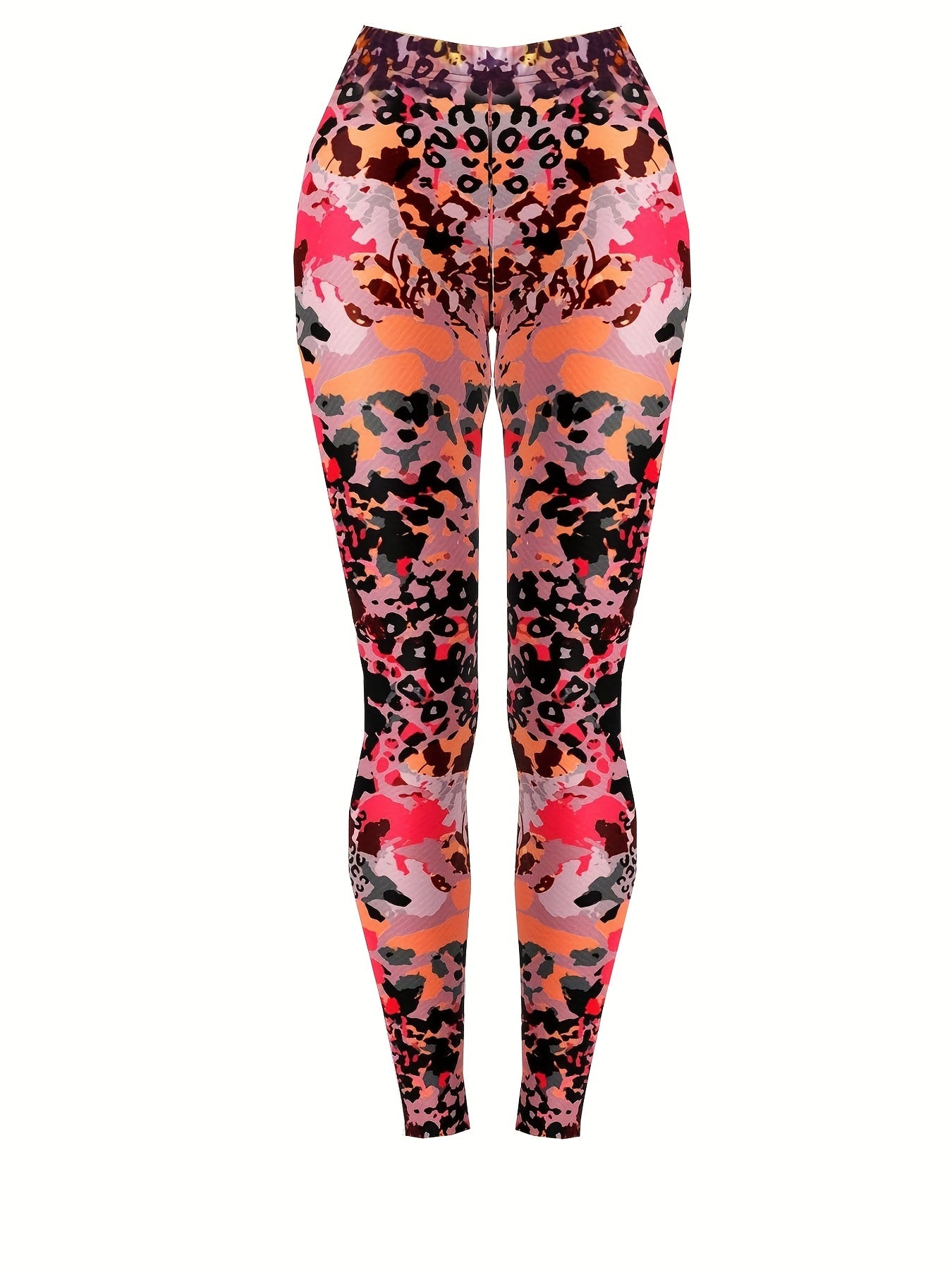  High Rise Leopard Print Leggings