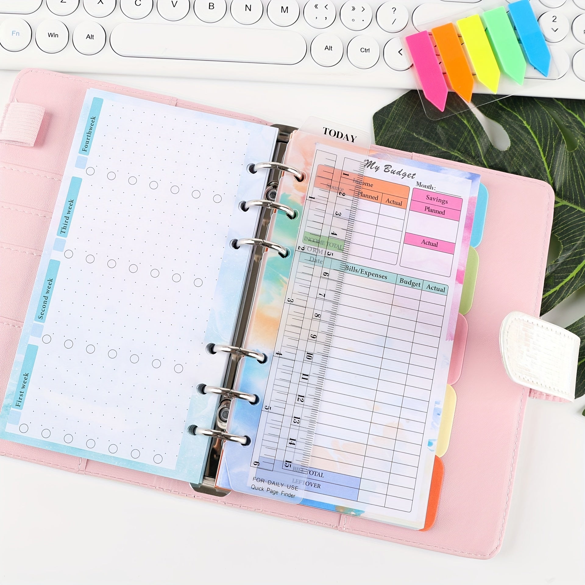 A6 Planner Refill Inserts Double Sided Budgeting Bill Saving & Organization