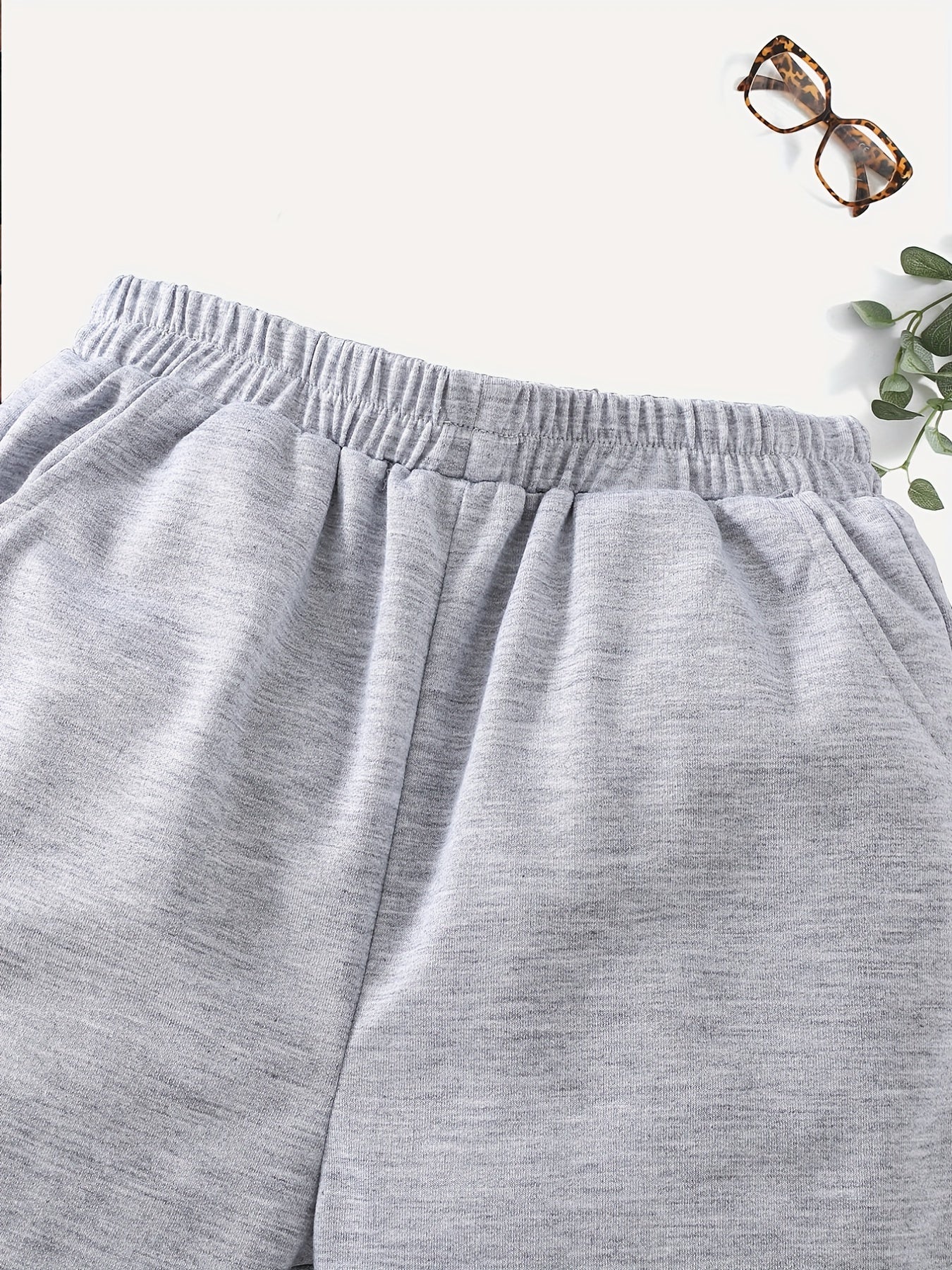 Girls' Rose & Anime Graphic Casual Shorts with Pockets