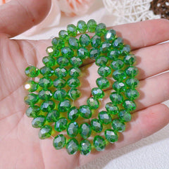 68pcs Crystal Glass Beads Bracelet Necklace Making DIY Bead 8mm