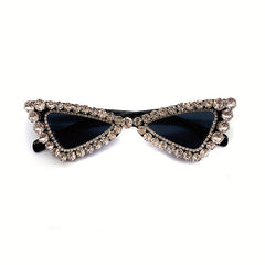 Rhinestone Triangle Sunglasses UV400