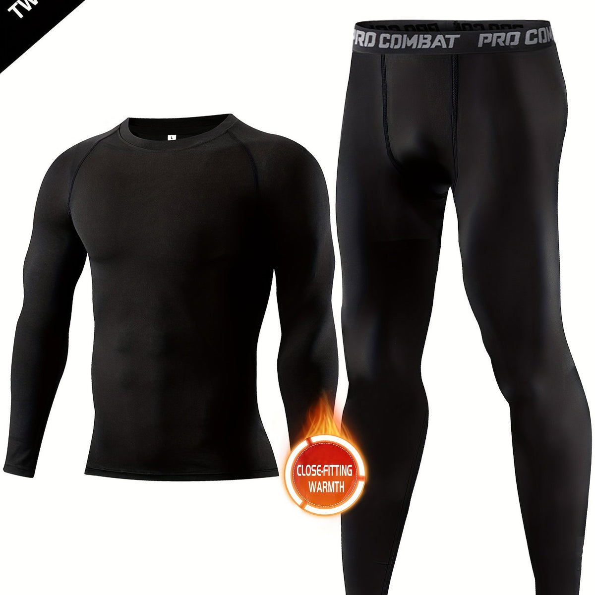 Men's Long Sleeve Compression Set for Sportswear