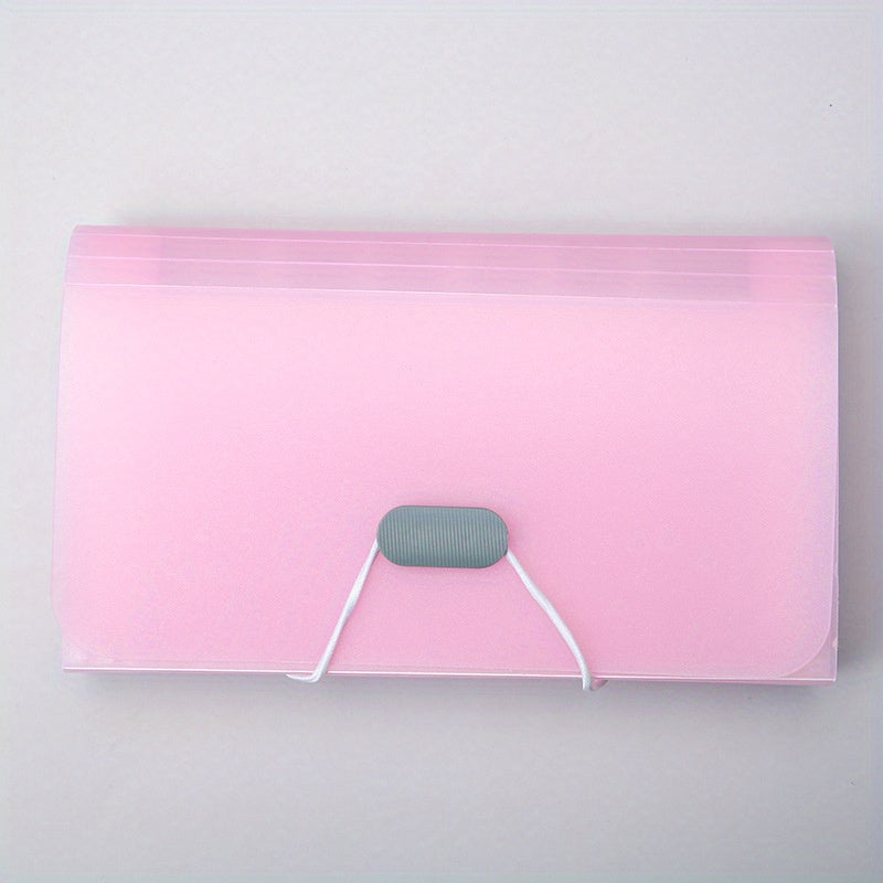 1pc 12 Grids Organ Bag A6 Transparent File Folder Document Organizer