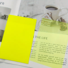 Large Fluorescent Sticky Notes Waterproof PET Index Stickers