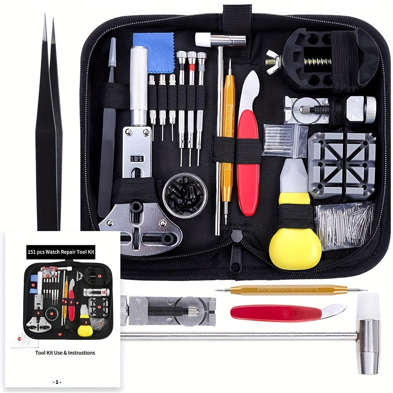 151pcs Watch Repair Kit Replacement Kit for Most Watch Models