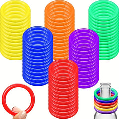 25 Plastic Toss Rings Carnival Halloween Christmas Party Favors Ring Toss Game