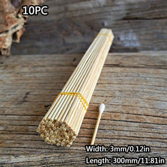 10pcs 11.81in Bamboo Strips for DIY Model Building Construction