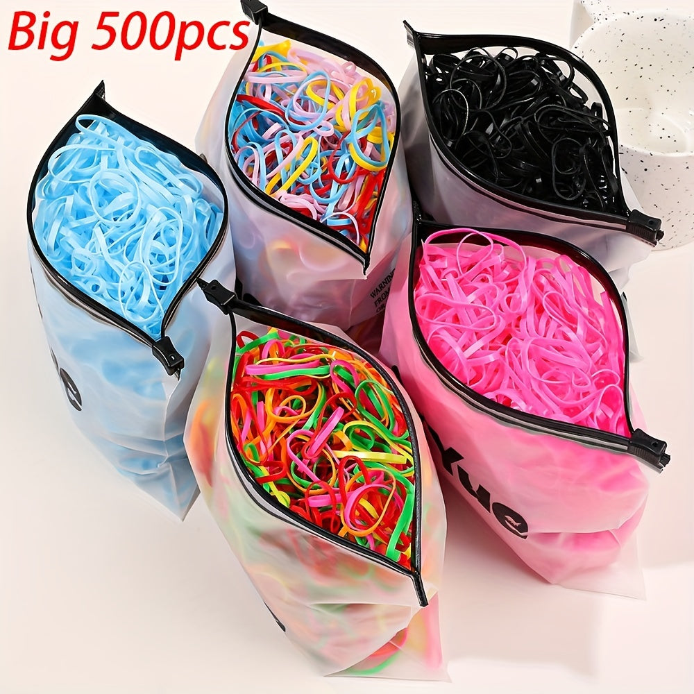 500pcs Girls Hair Accessories Elastic Hair Bands Headband Children Ponytail Hold