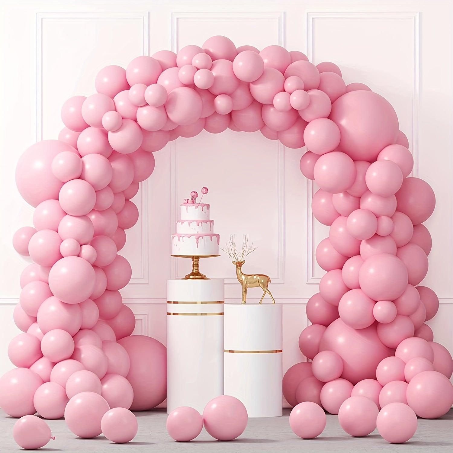 Pink Balloons Garland Kit for Baby Shower Wedding