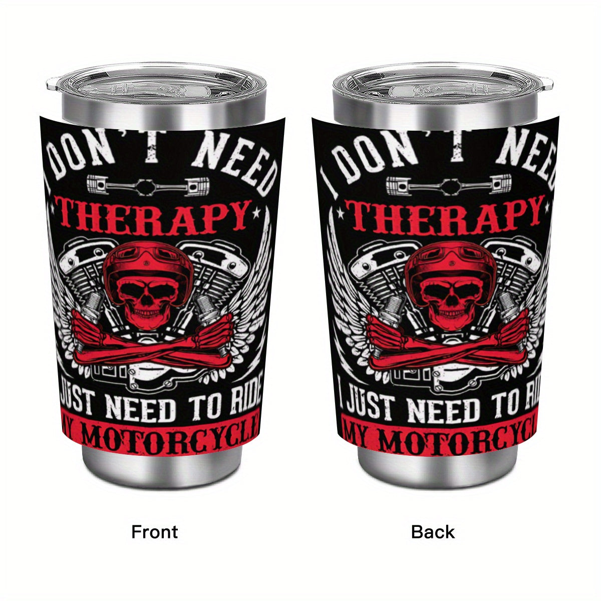 20oz Stainless Steel Insulated Travel Mug with Lid & Straw BPA Reusable