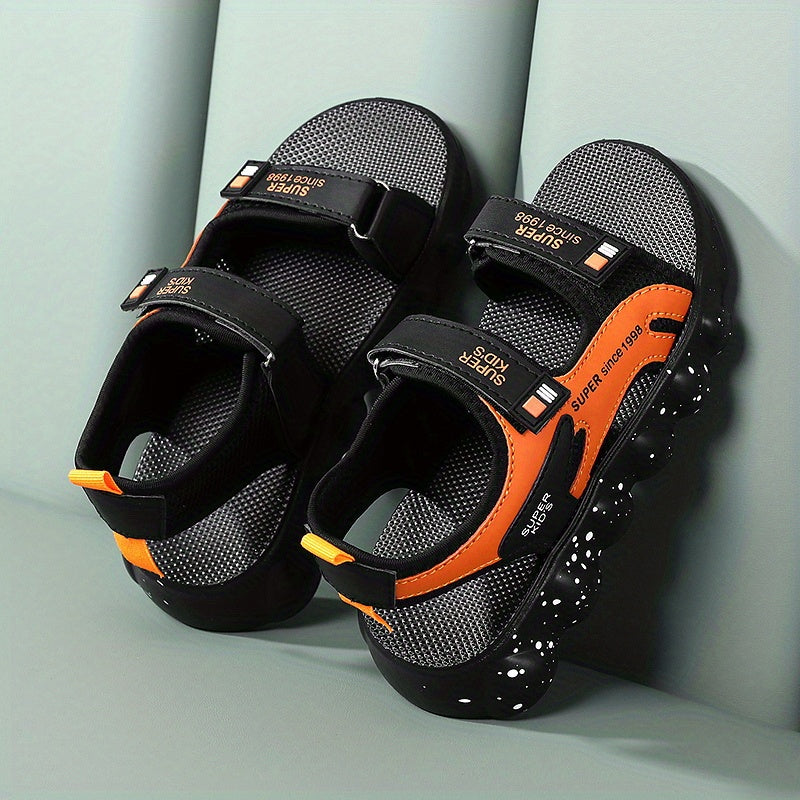 Boys' Non Slip Outdoor Sandals with Fastener for Spring and Summer