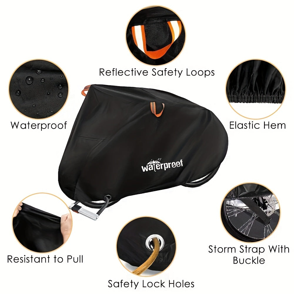 Waterproof Bike Cover - 1 Bike 210t Oxford Fabric Storage Bag