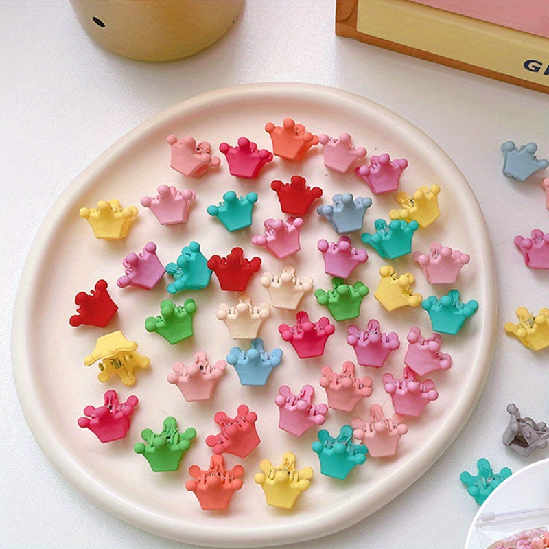 50pcs Minimalist Solid Hair Claw Banana Clip Non Slip Hair Accessories