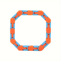 5pcs Chain Track Buckle Sensory Toy Decompression Snake Puzzle Stress Relief