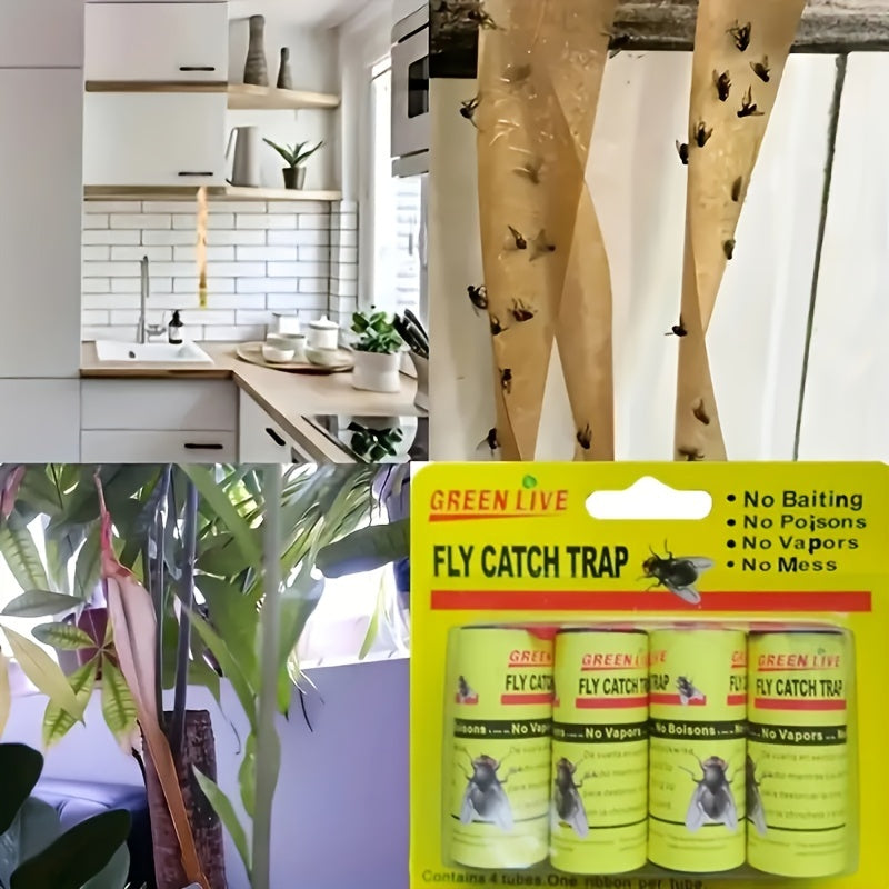Effective Fly Trap Paper for Fruit Flies, Bugs, and Mosquitoes