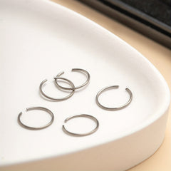 40 Pcs Nose Ring Set Copper Round Body Piercing Women