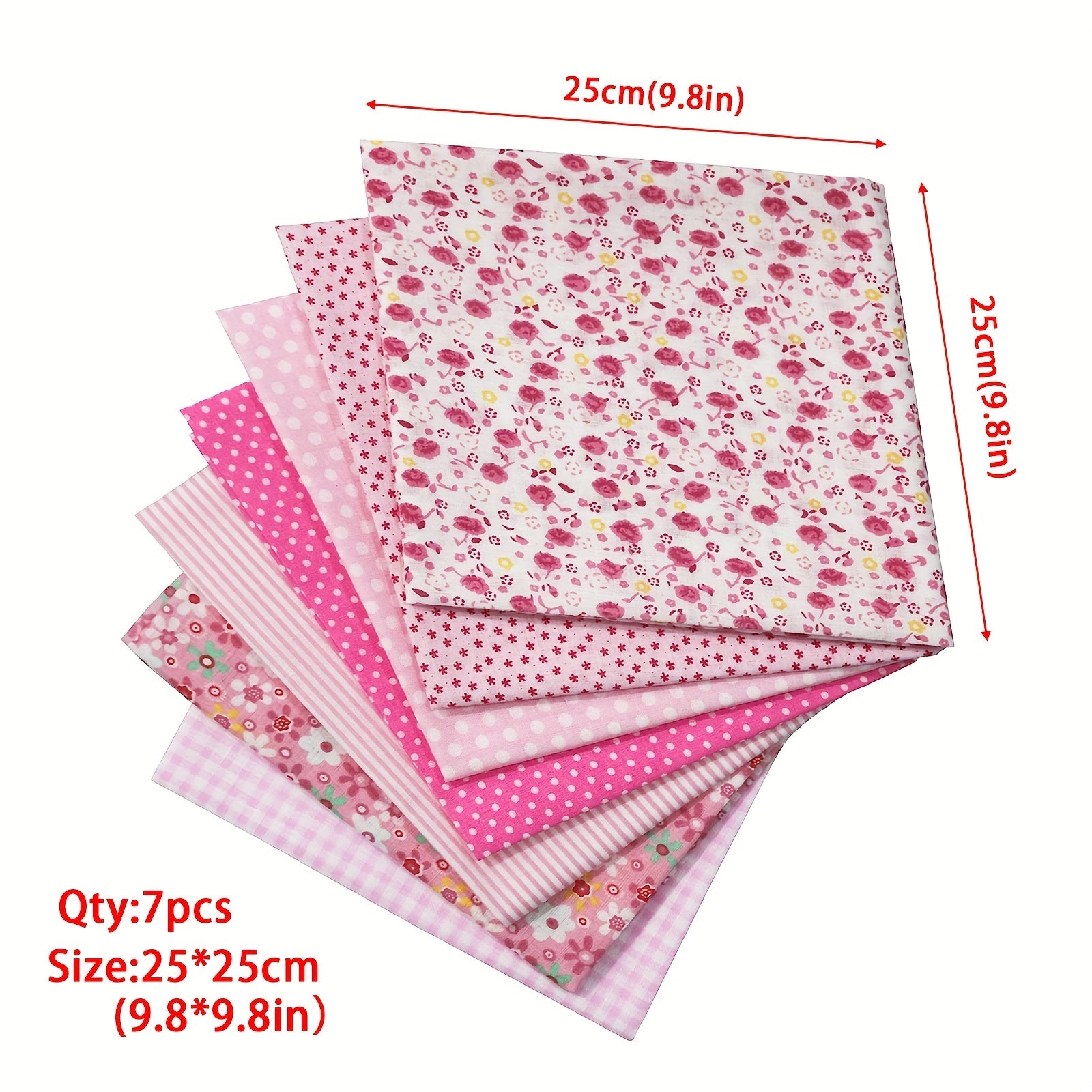 7pcs 24 89 24 Quilting Fabric Bundles Fat Quarters Printed Craft Fabric