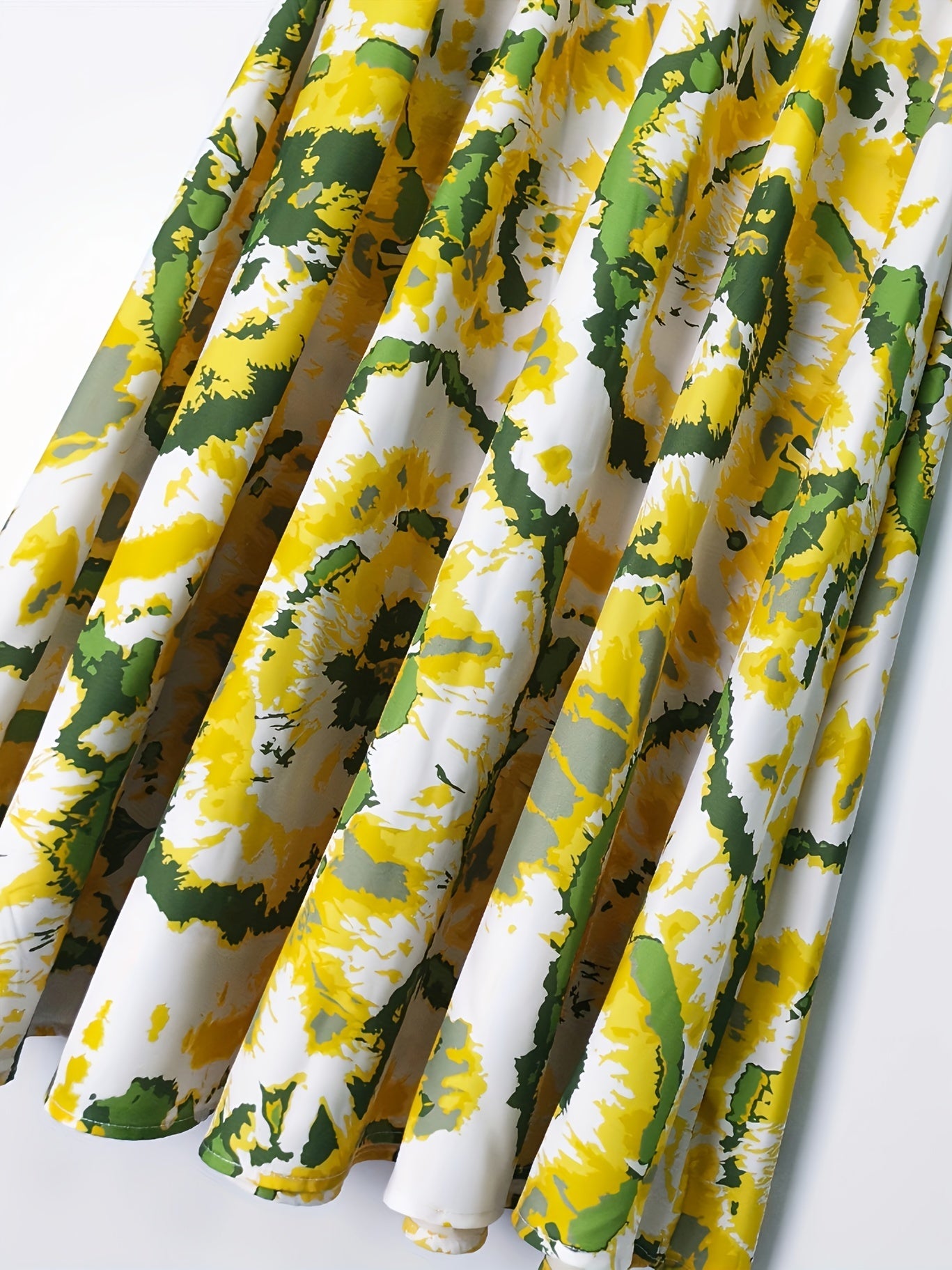 Women's Plus Tie Dye Print High Waist A line Skirt