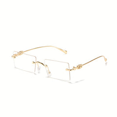 Men's Metal Rimless Glasses