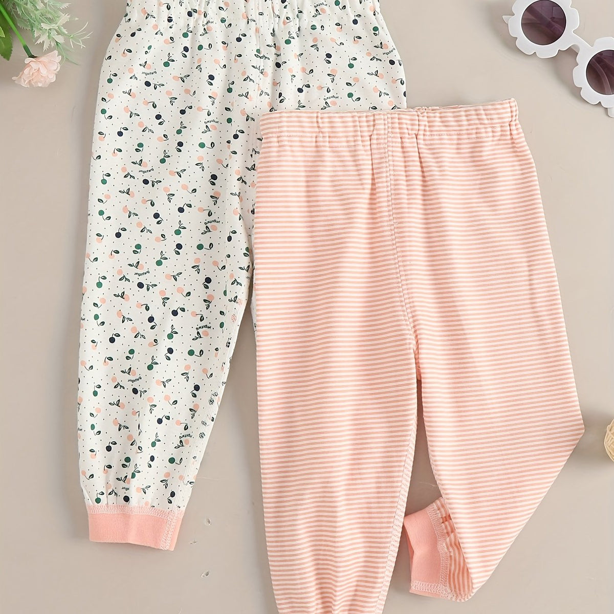 Toddler Girls Leggings 2pcs Cotton Casual Trousers Set