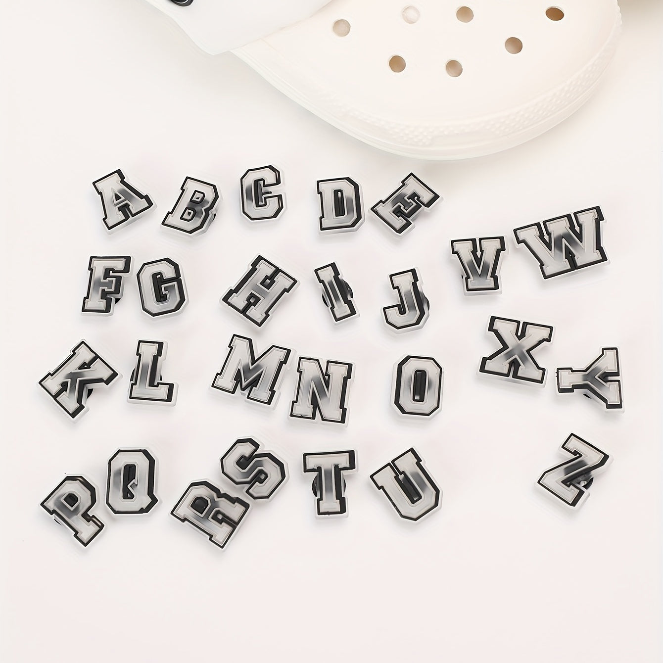 26 Letters Shoe Charm Clog Shoe Charm Animation Shoe Accessories