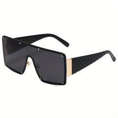 Y2K Oversized Gradient Mirror Lens Sunglasses UV400