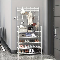 4 5 Layer 60 Stainless Steel Coat Rack Shoe Shelf