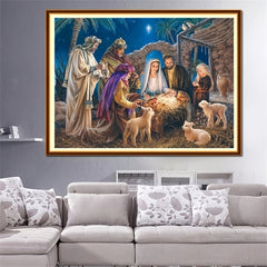 5D DIY Diamond Painting Set - Family Wall Decoration Gift - 15.7x11.8 Inches