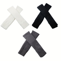 2 Pairs Knitted Thigh High Socks Women's Stockings