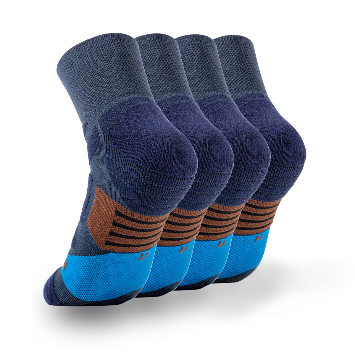 Breathable Cushioned Running Socks with Arch Support for Men