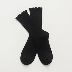 Frilled Mid Tube Socks Women's Stockings & Hosiery
