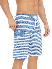 Pattern Print Men's Swim Trunks Quick Dry Beach Shorts
