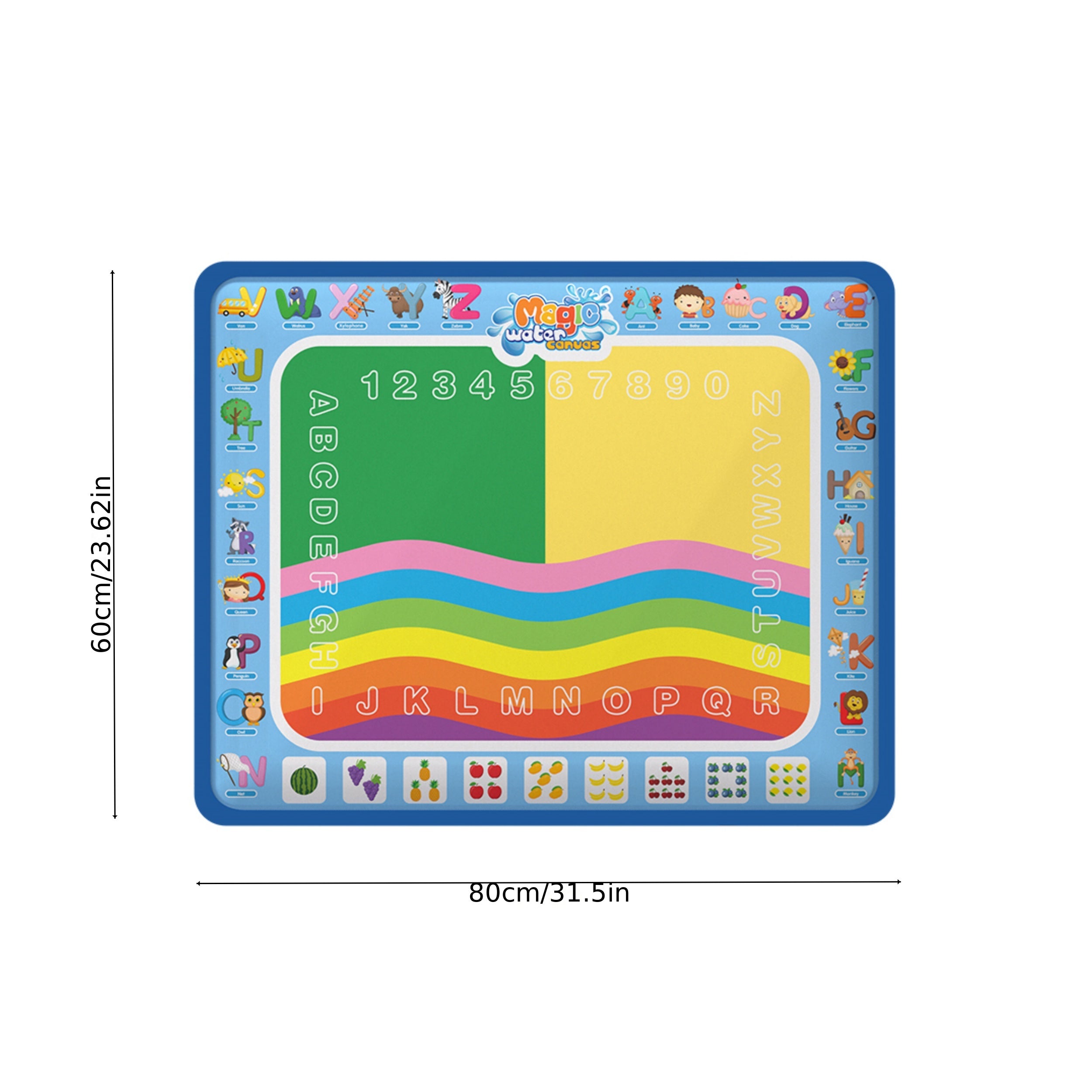 Reusable Magic Water Canvas Doodle Pad Washable Art Toy Animal Illustrations