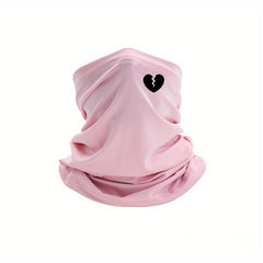 Broken Heart Print Mask Unisex Windproof Neck Gaiter