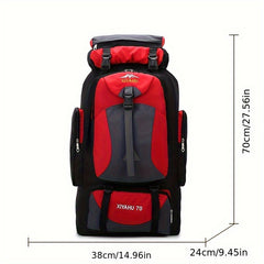 Large Capacity Hiking Backpack - Camping Outdoor Mountaineering Bag