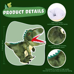 Realistic Dinosaur Hand Puppets Soft Plush Toy Set for Kids