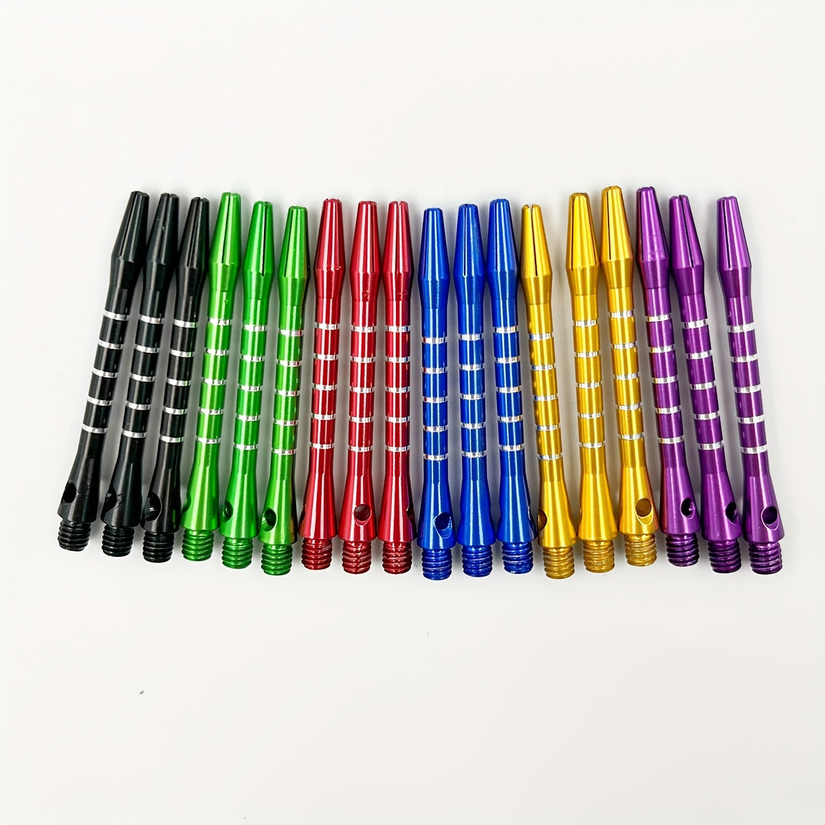 18pcs Colorful Aluminum Dart Shafts Lightweight Durable Stems