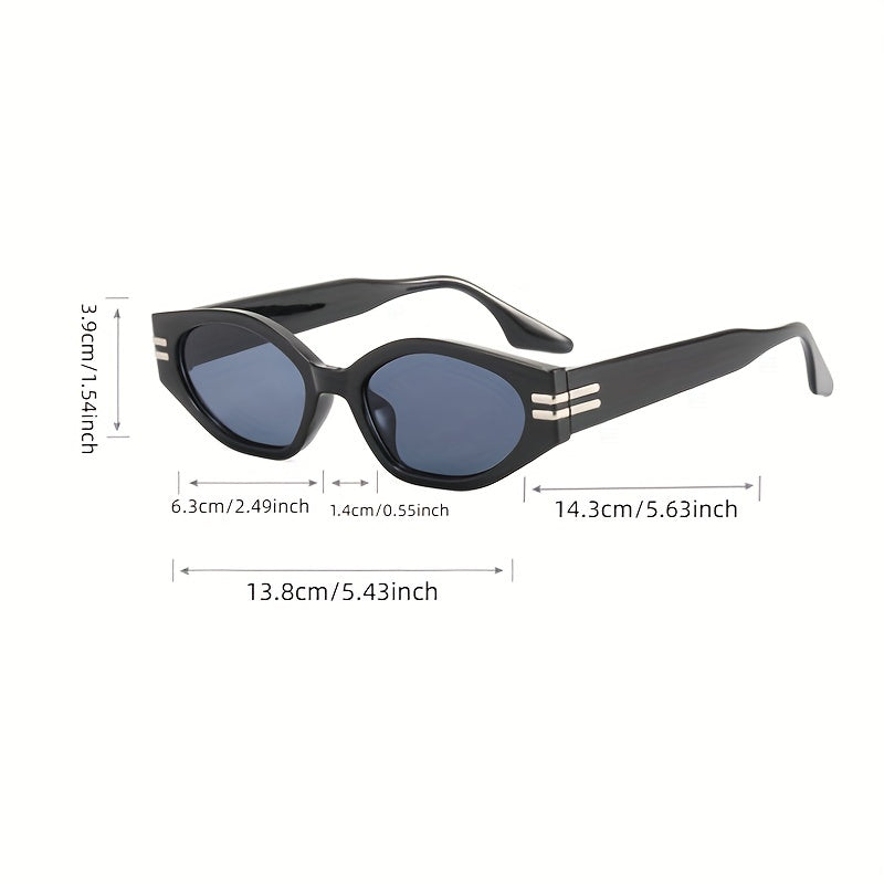 Cat Eye Sunglasses Retro Punk UV400 Sun Shades Glasses for Music Travel