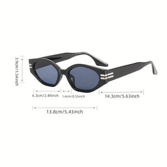 Cat Eye Sunglasses Retro Punk UV400 Sun Shades Glasses for Music Travel