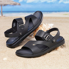 LAORENTOU Men's Beach Sandals Quick Drying Non-Slip Comfy Slides